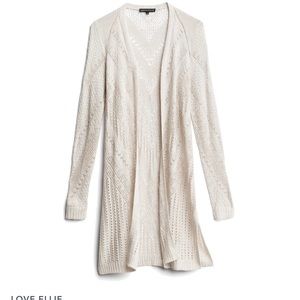 Love Ellie Pointelle Duster Cardigan